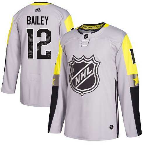 Men's Adidas New York Islanders #12 Josh Bailey Gray 2018 All-Star Metro Division Authentic Stitched NHL