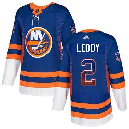 Men's Adidas New York Islanders #2 Nick Leddy Royal Blue Home Authentic Drift Fashion Stitched NHL Jersey