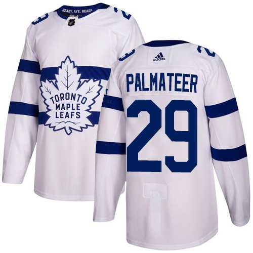 Men's Adidas Toronto Maple Leafs #29 Mike Palmateer White Authentic 2018 Stadium Series Stitched NHL Jersey