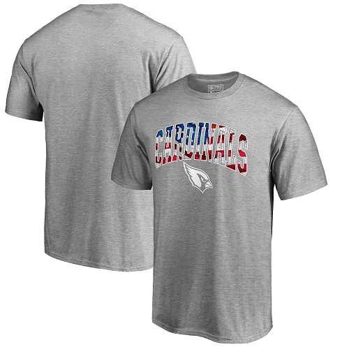 Men's Arizona Cardinals Pro Line by Fanatics Branded Heathered Gray Banner Wave T-Shirt