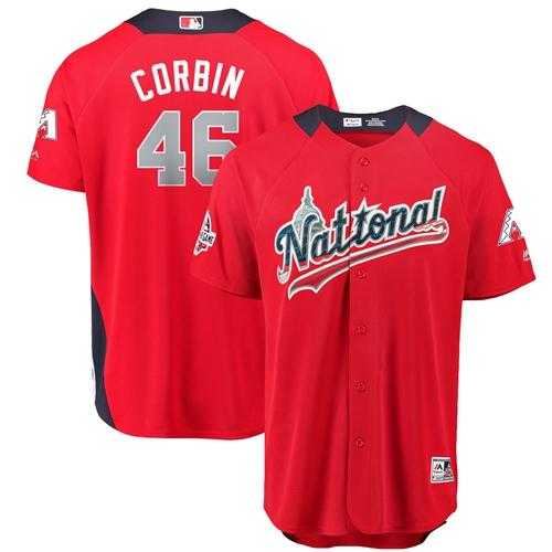 Men's Arizona Diamondbacks #46 Patrick Corbin Red 2018 All-Star National League Stitched MLB