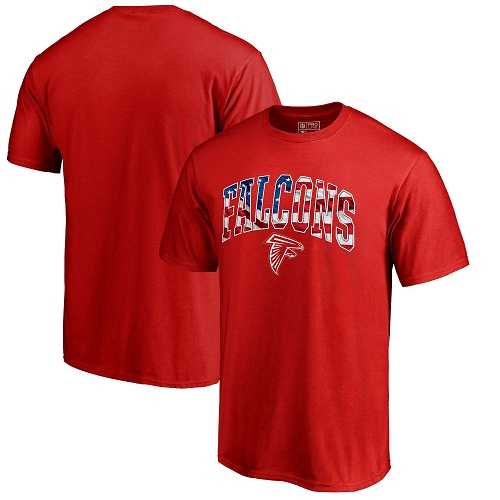 Men's Atlanta Falcons Pro Line by Fanatics Branded Red Banner Wave T-Shirt