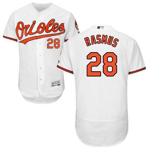 Men's Baltimore Orioles #28 Colby Rasmus White Flexbase Authentic Collection Stitched MLB