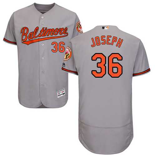 Men's Baltimore Orioles #36 Caleb Joseph Grey Flexbase Authentic Collection Stitched MLB