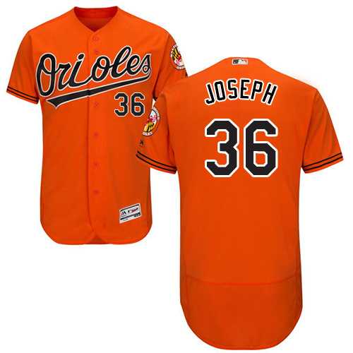 Men's Baltimore Orioles #36 Caleb Joseph Orange Flexbase Authentic Collection Stitched MLB