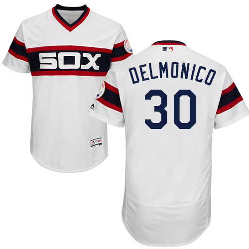Men's Chicago White Sox #30 Nicky Delmonico White Flexbase Authentic Collection Alternate Home Stitched MLBs