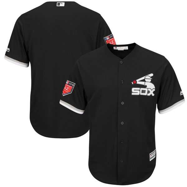 Men's Chicago White Sox Customized Majestic Black 2018 Spring Training Cool Base Team Jersey