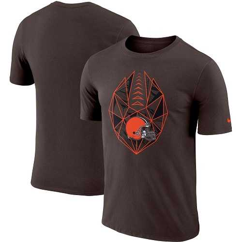 Men's Cleveland Browns Nike Brown Fan Gear Icon Performance T-Shirt