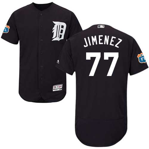 Men's Detroit Tigers #77 Joe Jimenez Navy Blue Flexbase Authentic Collection Stitched MLB Jersey