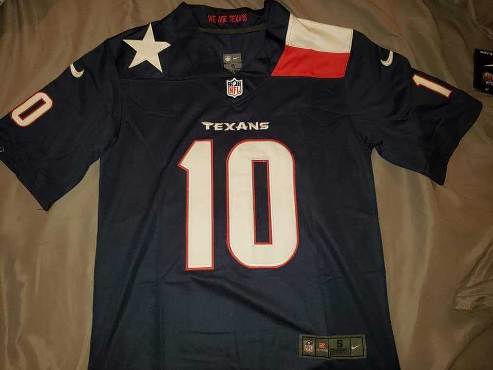 Men's Houston Texans #10 DeAndre Hopkins Navy Blue Team Color Nike Color Rush Limited NFL Jerseys