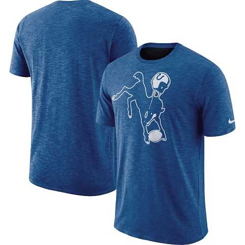 Men's Indianapolis Colts Nike Royal Sideline Cotton Slub Performance T-Shirt