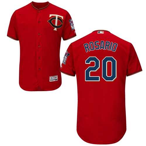 Men's Minnesota Twins #20 Eddie Rosario Red Flexbase Authentic Collection Stitched MLB Jersey