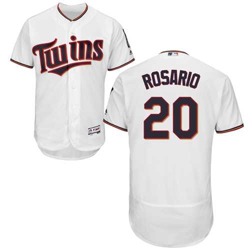 Men's Minnesota Twins #20 Eddie Rosario White Flexbase Authentic Collection Stitched MLB Jersey