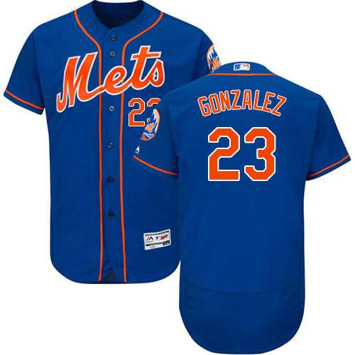Men's New York Mets #23 Adrian Gonzalez Blue Flexbase Authentic Collection Stitched MLB