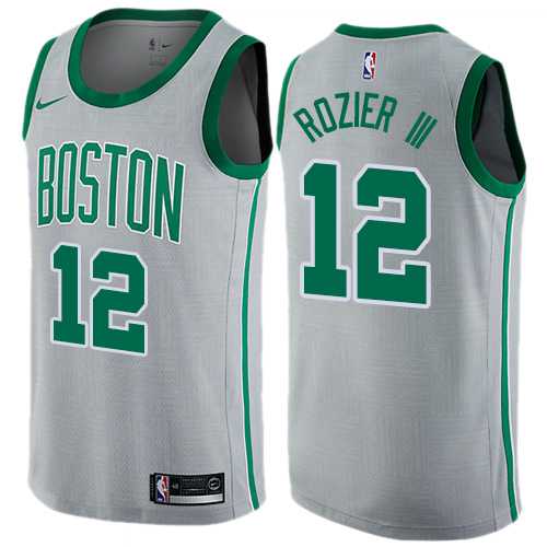 Men's Nike Boston Celtics #12 Terry Rozier III Gray NBA Swingman City Edition Jersey