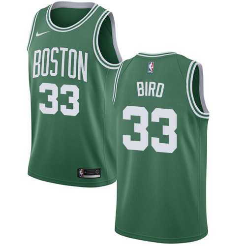 Men's Nike Boston Celtics #33 Larry Bird Green NBA Swingman Icon Edition Jersey