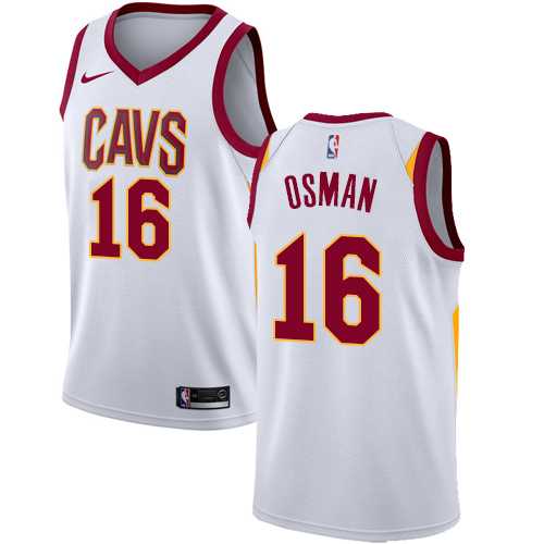 Men's Nike Cleveland Cavaliers #16 Cedi Osman White NBA Swingman Association Edition Jersey