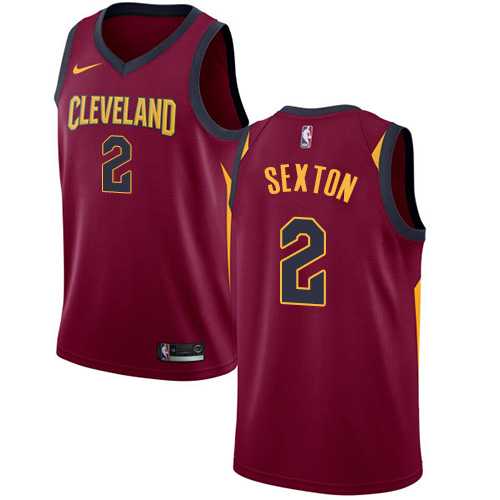 Men's Nike Cleveland Cavaliers #2 Collin Sexton Red NBA Swingman Icon Edition Jersey