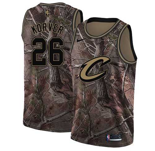 Men's Nike Cleveland Cavaliers #26 Kyle Korver Camo NBA Swingman Realtree Collection Jersey