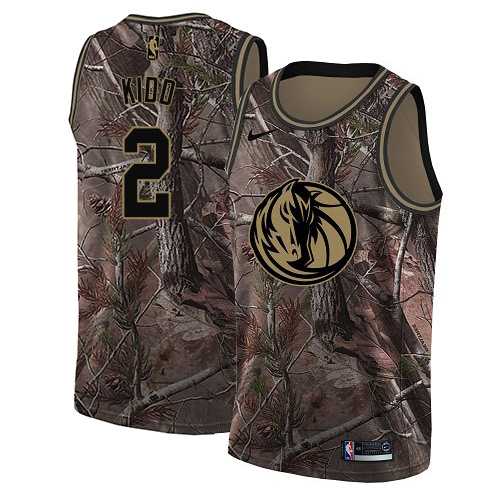 Men's Nike Dallas Mavericks #2 Jason Kidd Camo NBA Swingman Realtree Collection Jersey