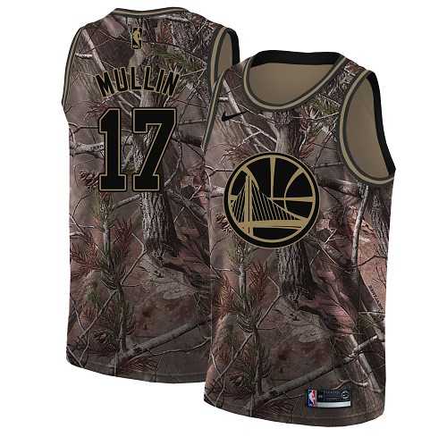Men's Nike Golden State Warriors #17 Chris Mullin Camo NBA Swingman Realtree Collection Jersey
