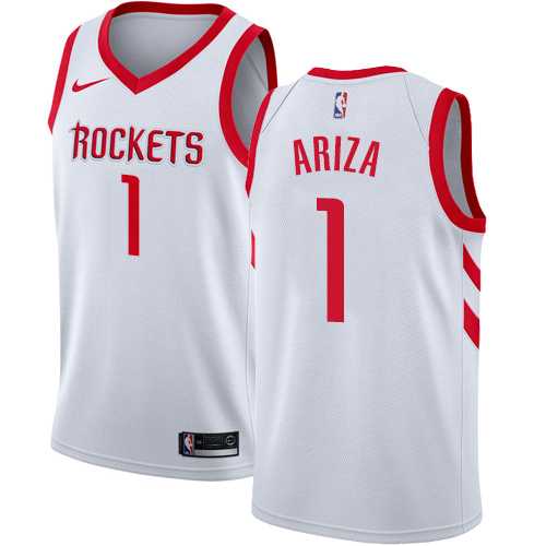 Men's Nike Houston Rockets #1 Trevor Ariza White NBA Swingman Association Edition Jersey