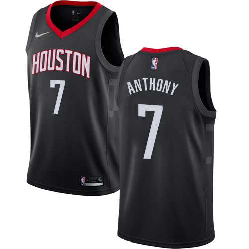 Men's Nike Houston Rockets #7 Carmelo Anthony Black NBA Swingman Statement Edition Jersey