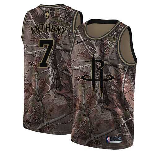 Men's Nike Houston Rockets #7 Carmelo Anthony Camo NBA Swingman Realtree Collection Jersey
