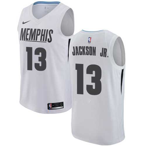 Men's Nike Memphis Grizzlies #13 Jaren Jackson Jr. White NBA Swingman City Edition Jersey