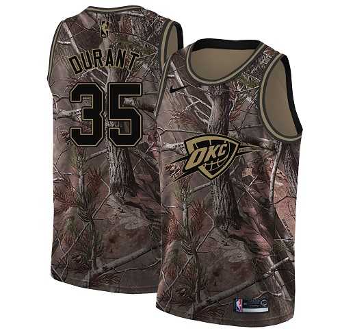 Men's Nike Oklahoma City Thunder #35 Kevin Durant Camo NBA Swingman Realtree Collection Jersey