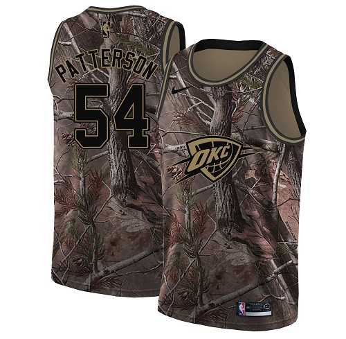 Men's Nike Oklahoma City Thunder #54 Patrick Patterson Camo NBA Swingman Realtree Collection Jersey