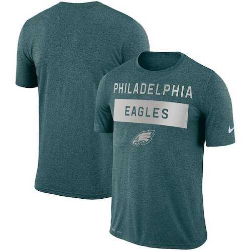 Men's Nike Philadelphia Eagles Nike College Midnight Green Sideline Legend Lift Performance T-Shirt