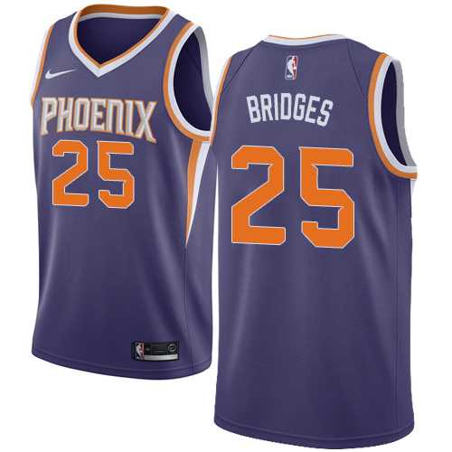 Men's Nike Phoenix Suns #25 Mikal Bridges Purple NBA Swingman Icon Edition Jersey