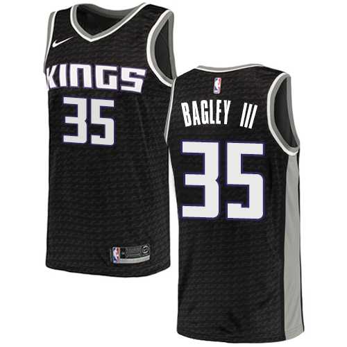 Men's Nike Sacramento Kings #35 Marvin Bagley III Black NBA Swingman Statement Edition Jersey