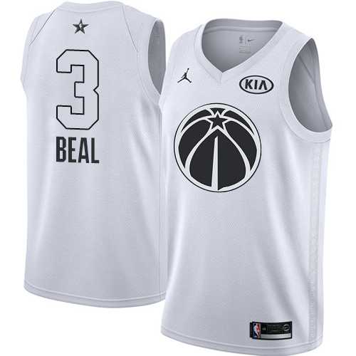 Men's Nike Washington Wizards #3 Bradley Beal White NBA Jordan Swingman 2018 All-Star Game Jersey