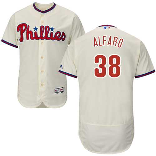 Men's Philadelphia Phillies #38 Jorge Alfaro Cream Flexbase Authentic Collection Stitched MLB Jersey