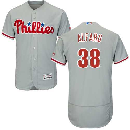 Men's Philadelphia Phillies #38 Jorge Alfaro Grey Flexbase Authentic Collection Stitched MLB Jersey