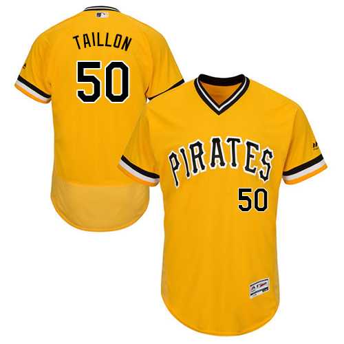 Men's Pittsburgh Pirates #50 Jameson Taillon Gold Flexbase Authentic Collection Stitched MLB Jersey