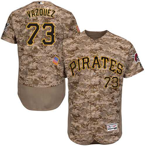 Men's Pittsburgh Pirates #73 Felipe Vazquez Camo Flexbase Authentic Collection Stitched MLB