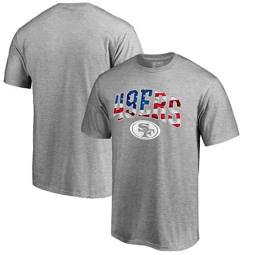 Men's San Francisco 49ers Pro Line by Fanatics Branded Heathered Gray Banner Wave T-Shirt