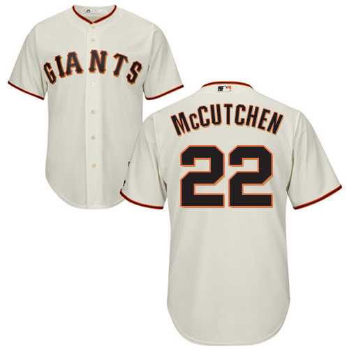 Men's San Francisco Giants #22 Andrew McCutchen Cream New Cool Base Stitched MLB
