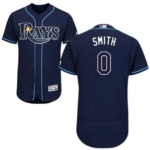 Men's Tampa Bay Rays #0 Mallex Smith Dark Blue Flexbase Authentic Collection Stitched MLB