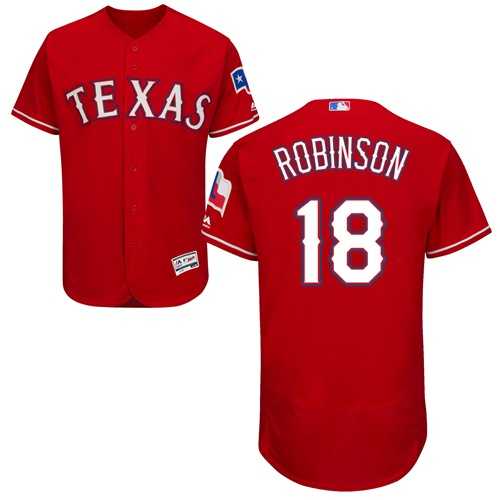Men's Texas Rangers #18 Drew Robinson Red Flexbase Authentic Collection Stitched MLB