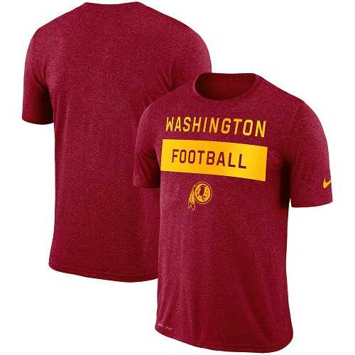 Men's Washington Redskins Nike Burgundy Sideline Legend Lift Performance T-Shirt