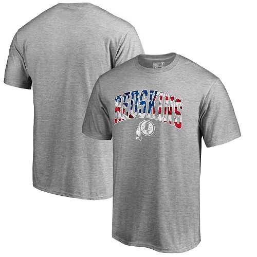 Men's Washington Redskins Pro Line by Fanatics Branded Heathered Gray Banner Wave T-Shirt