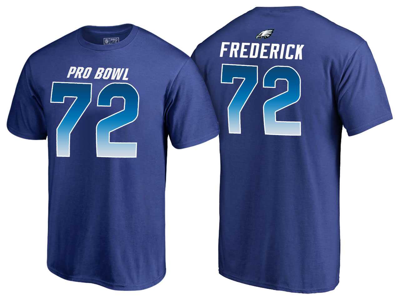 Men Travis Frederick Dallas Cowboys NFC Royal 2018 Pro Bowl Name & Number T-Shirt