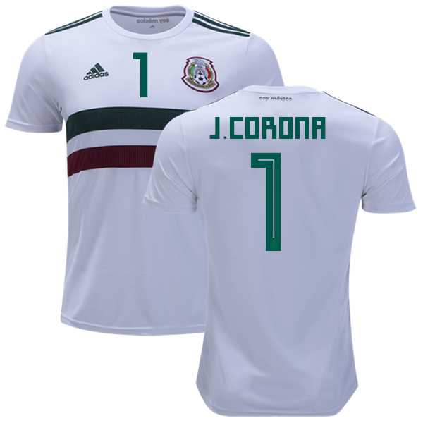 Mexico #1 J.Corona Away Soccer Country Jersey
