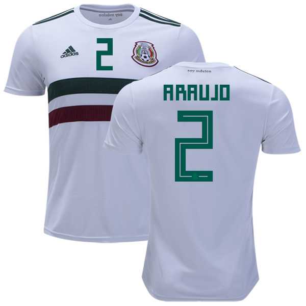 Mexico #2 Araujo Away Soccer Country Jersey