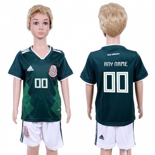 Mexico Personalized Home Kid Soccer Country Jersey