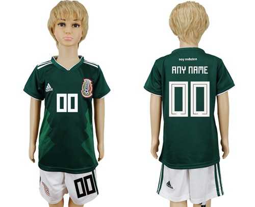 Mexico Personalized Home Kid Soccer Country Jersey
